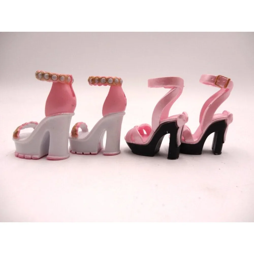 Rainbow High Doll Bella Parker Pink White Pearl High Heels Shoes and Pink High H
